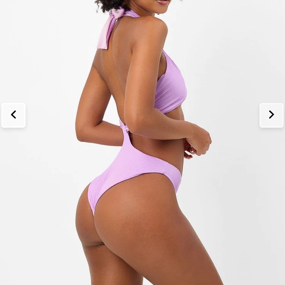 Dorothy Plissé Halter One Piece Swimsuit - Picture 3 of 5